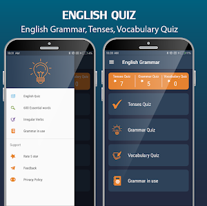 English Quiz Pro - Grammar, Vocabulary Test Screenshot 0