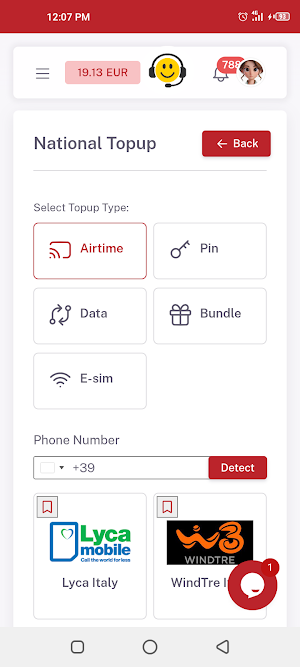 Instant Topup Screenshot 1