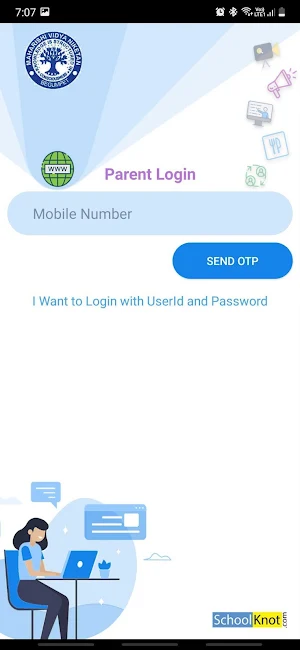Maharishi Vidyaniketan Parent App Screenshot 1