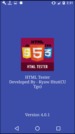 HTML Tester Screenshot 0