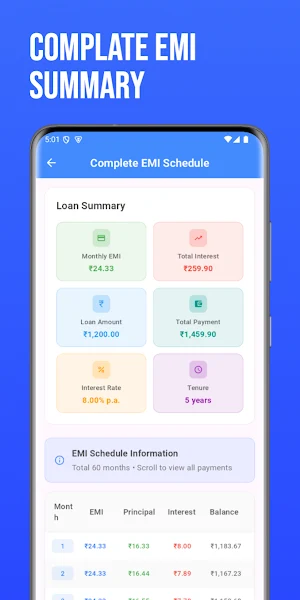 EMI Master Calc Screenshot 2