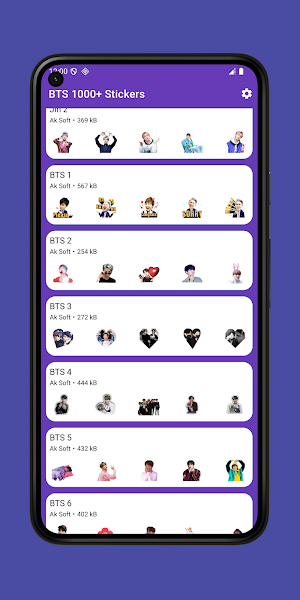 BTS 1000+ Stickers Screenshot 2