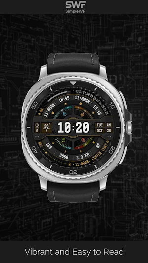 Digital Watch Face Infowatch 4 Screenshot 2