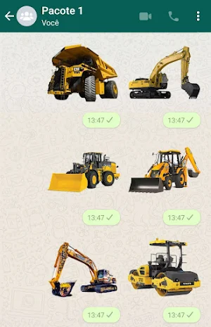 Stickers de Máquinas Pesadas Screenshot 3