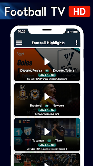 Live Football TV HD Streaming Screenshot 0