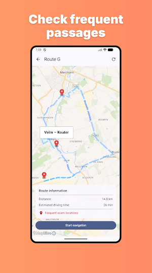 Driving test routes Belgium Screenshot 0