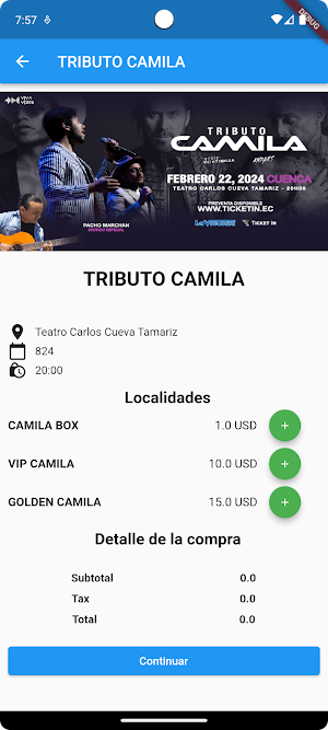 TicketIn Screenshot 1