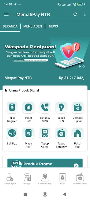 MerpatiPay NTB Screenshot 0
