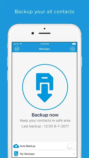 Contacts Backup - Contact Transfer & Recovery Screenshot 0