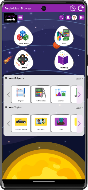 Purple Mash Browser Screenshot 1