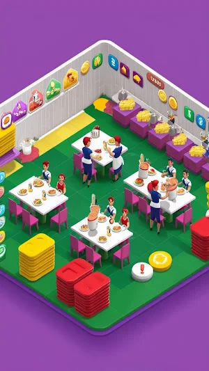 Idle Burger Shop Tycoon 3D Screenshot 2