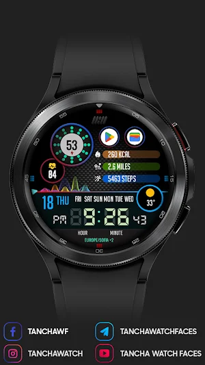 Tancha Athlete Watch Face Screenshot 3