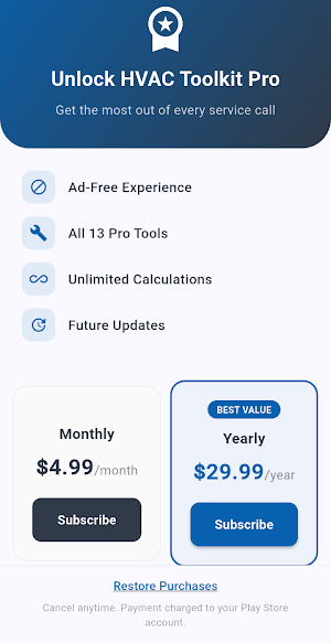 HVAC Toolkit Pro Screenshot 2