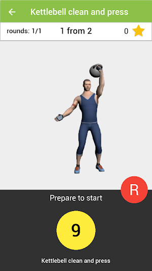 Kettlebell workout BeStronger Screenshot 0