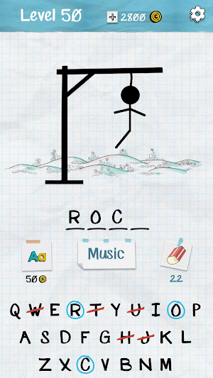 Hangman - Offline games Screenshot 3