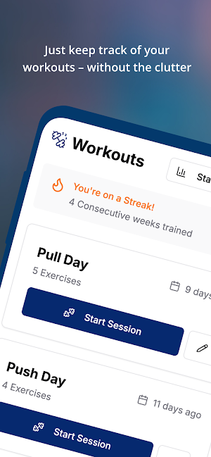 SetLog: Simple Gym Tracker Screenshot 0