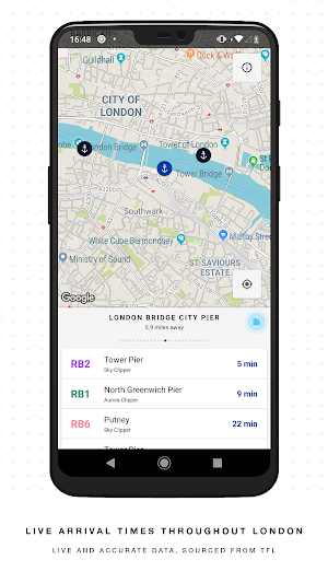 London River Bus Times and Map - Thames Commuter Screenshot 0