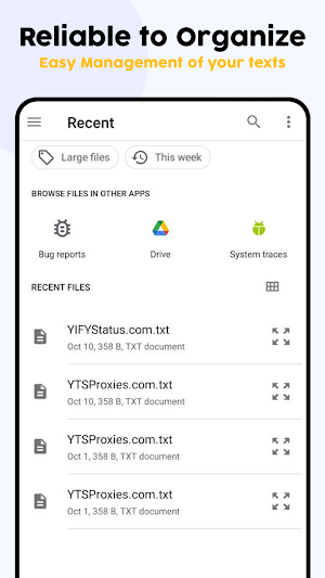 Text Notes Manager - Save Text Screenshot 2