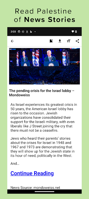 Palestine News App Screenshot 2