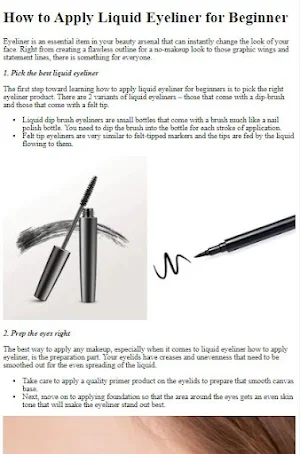 How To Apply Liquid Eyeliner Screenshot 3