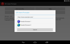 URL Intent Prompter Lite Screenshot 3