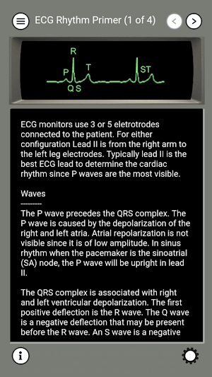 ECG and ACLS Tutor Screenshot 1