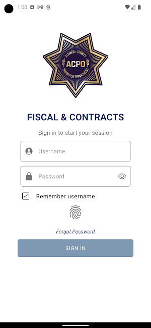 ACPD Fiscal Screenshot 0