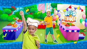 Vlad and Niki: Kids Cafe Screenshot 1