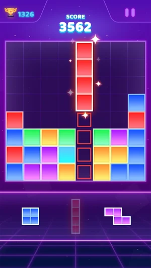 Block Puzzle: Neon World Screenshot 1