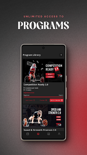THOMPSON’s Gym Programs App Screenshot 1