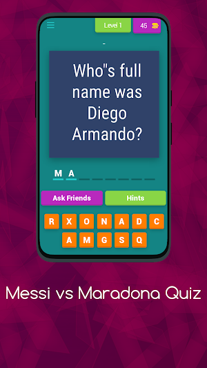 Messi vs Maradona Soccer Quiz Screenshot 3