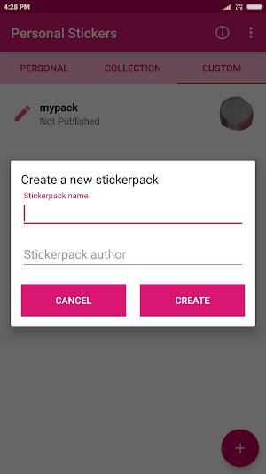 Personal Stickers Maker and Collection Screenshot 3