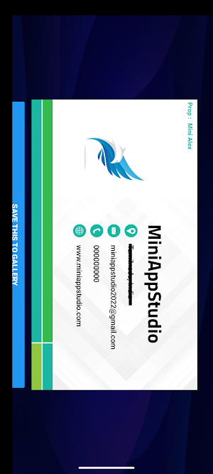 Business Card Screenshot 2