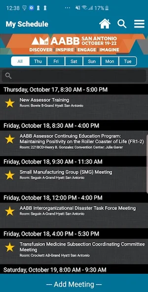 AABB Events Screenshot 1