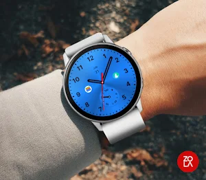 Metallic Blue Watch Face screenshot 3