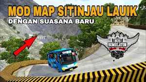 Mod Map Bussid Sitinjau Lauik Screenshot 0