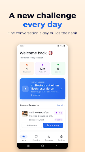 SipLingo: Learn & Speak German Screenshot 2