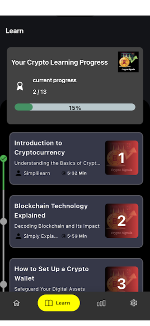 Learn Cryptocurrency Investing Screenshot 3