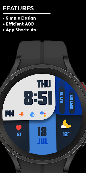 Nighty Digital 33 - watch face Screenshot 1