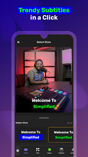 Simplified Captions Screenshot 1