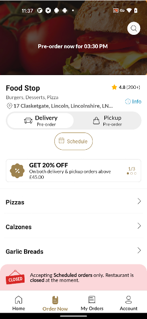 Food Stop Screenshot 2