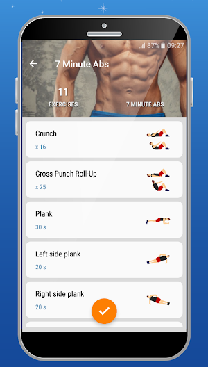 Abs Home Workout - Six Pack Abs in 30 Days Screenshot 2