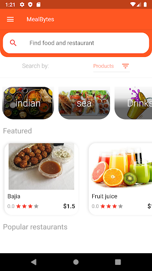 MealBytes - Restaurant App Screenshot 1