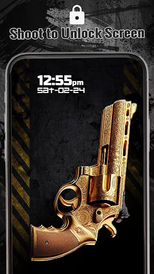 Revolver Fire lock Screen Screenshot 0