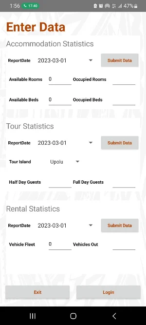 Samoa Tourism Statistics Screenshot 3