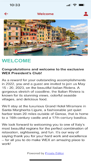 WEX President's Club Italy Screenshot 3