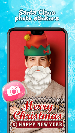 Christmas Photo Stickers Screenshot 0