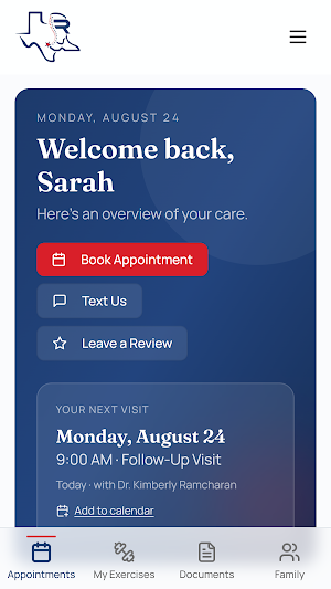 Renew Texas Family Portal Screenshot 0