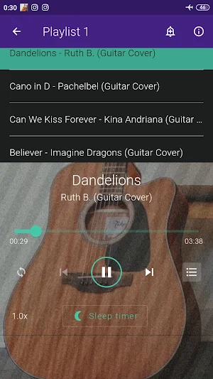 Fingerstyle Guitar Cover Screenshot 2