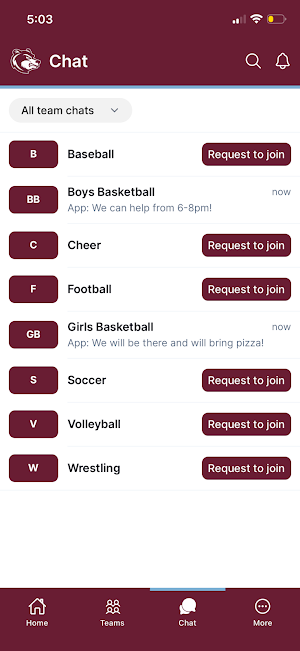 H.P. Baldwin Athletics Screenshot 2